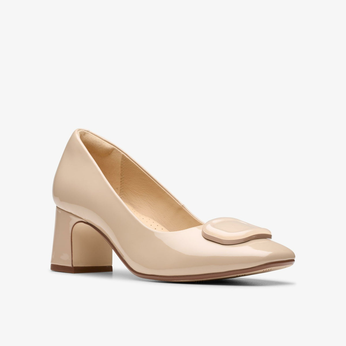 Fernie Trim Sand Patent - Clarks Popular