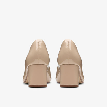 Fernie Trim Sand Patent - Clarks Popular