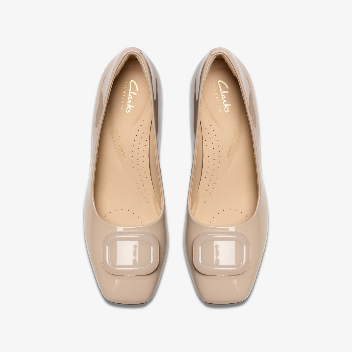 Fernie Trim Sand Patent - Clarks Popular