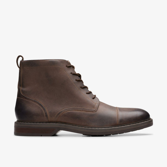 Aldwin Cap Brown Leather - Clarks Top Pick