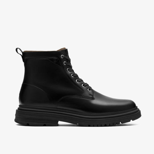Badbury Hi Waterproof Black Warmlined Leather - Clarks Recommended