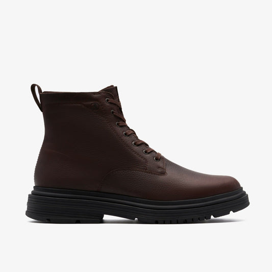 Badbury Hi Waterproof Brown Warmlined Leather - Clarks Best Price
