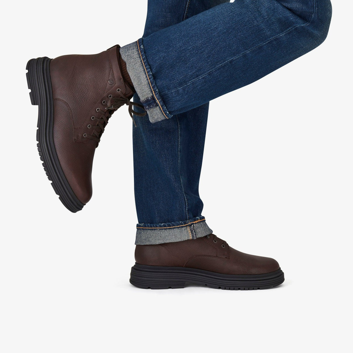 Badbury Hi Waterproof Brown Warmlined Leather - Clarks Best Price