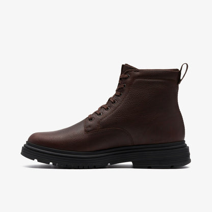 Badbury Hi Waterproof Brown Warmlined Leather - Clarks Best Price