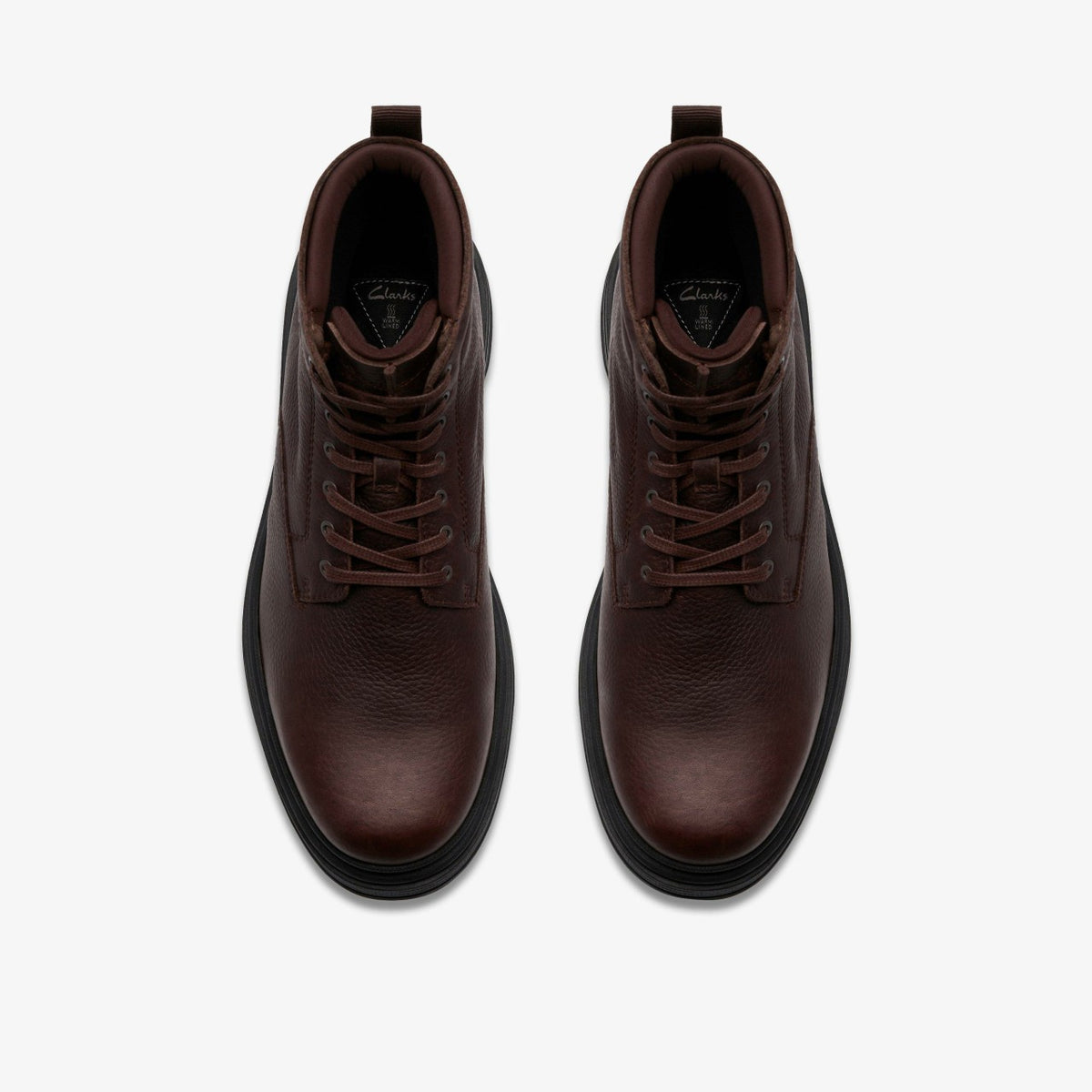 Badbury Hi Waterproof Brown Warmlined Leather - Clarks Best Price