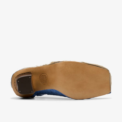 Martine Rose Heel Womens Blue Leather - Clarks Latest