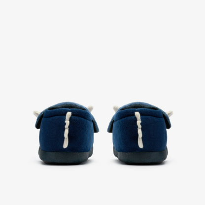 Fluffy Snug Toddler Navy - Clarks Discount