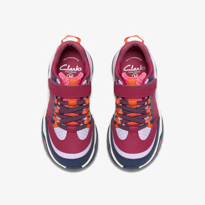 Feather Track Kid Berry Combination - Clarks Sale