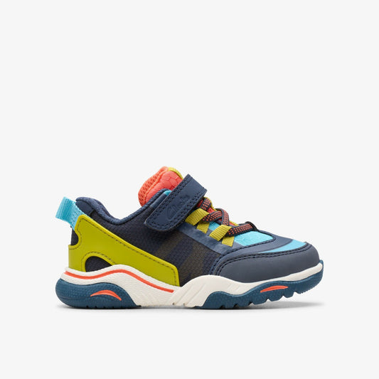 Feather Track Toddler Navy Combination - Clarks Everyday