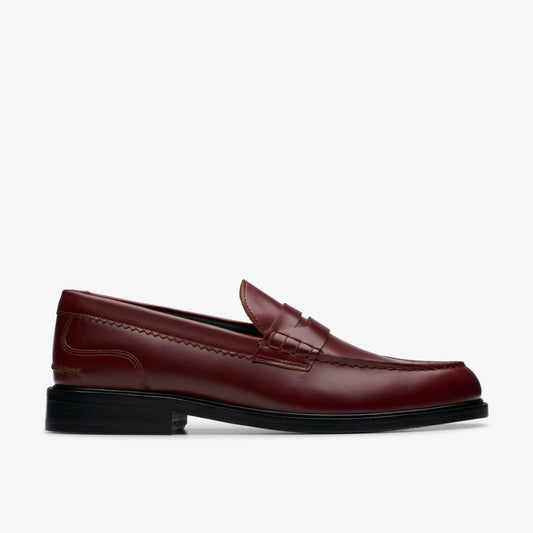 Craft James Lo Loafer Wine Leather - Clarks Great Value