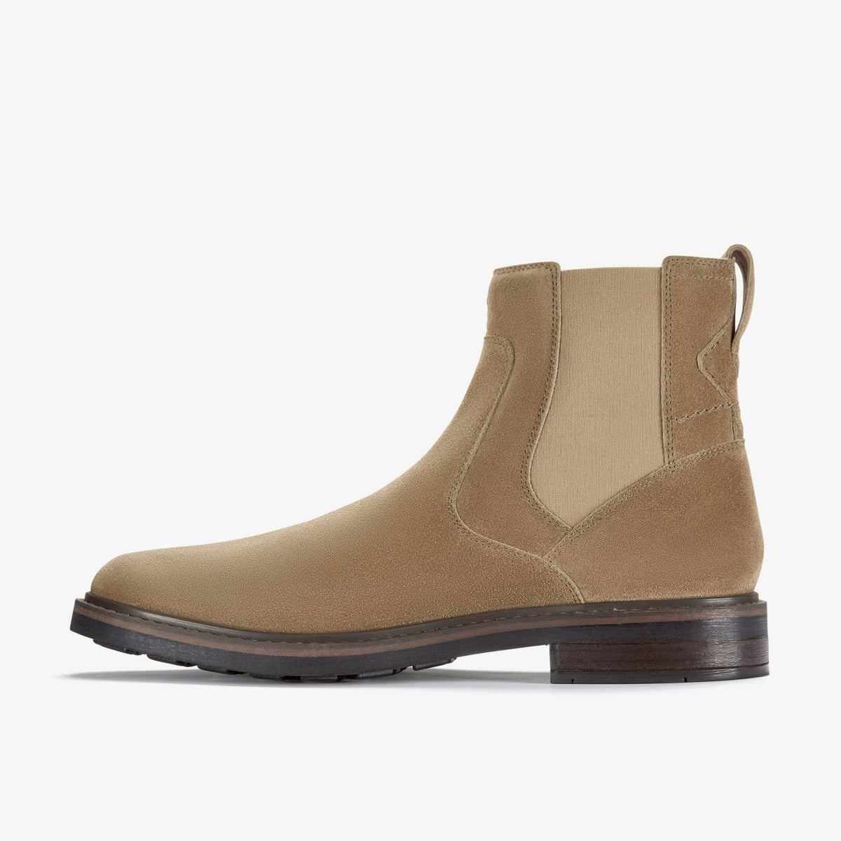 Newford Easy Dark Sand Suede - Clarks Essential