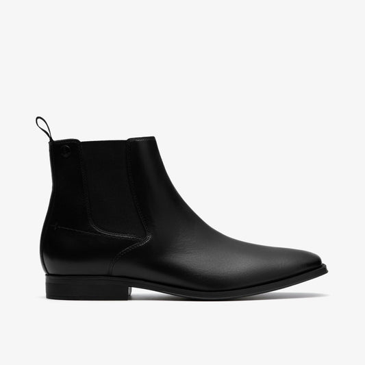 Paulton Easy Black Leather - Clarks Premium