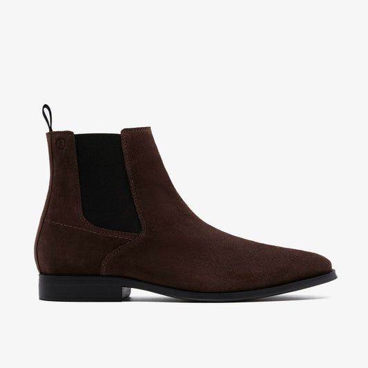 Paulton Easy Dark Brown Suede - Clarks Hot Sale