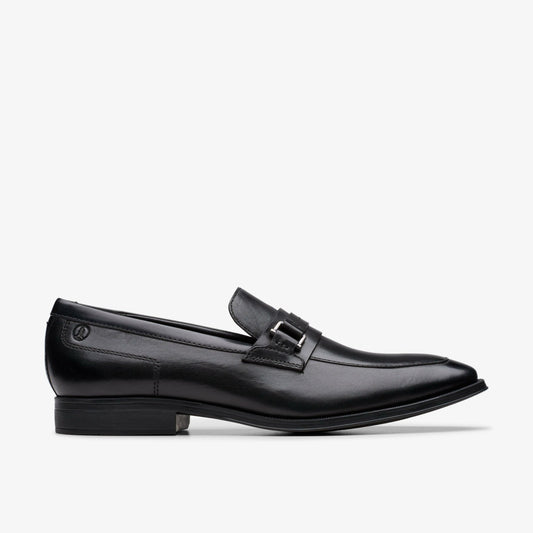 Paulton Lo Black Leather - Clarks Latest