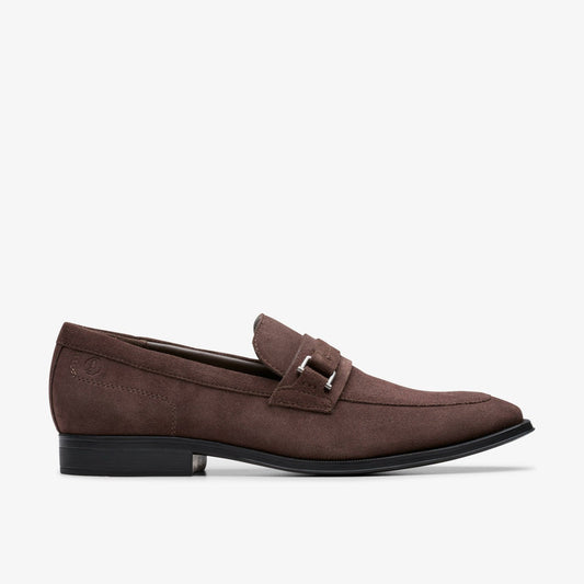 Paulton Lo Dark Brown Suede - Clarks Trending