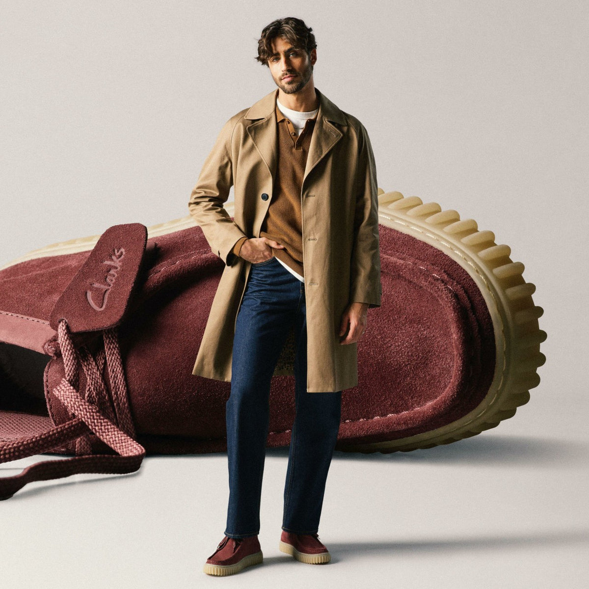 Torhill Hi Wine Suede - Clarks Great Value