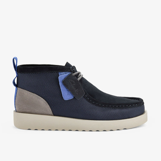 Wallabee FTR2 Boot Navy Combination - Clarks New
