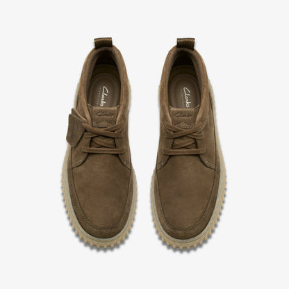 Torhill Lace Hi Khaki Nubuck - Clarks Premium