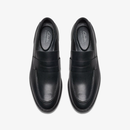 Banbury Lo Black Leather - Clarks Recommended