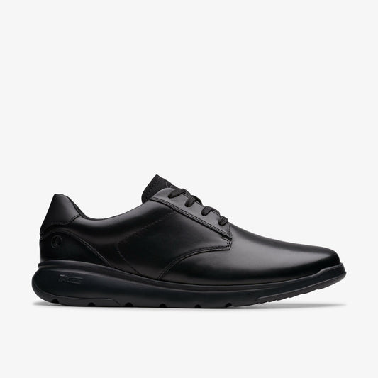 Lifton Lace Black Leather - Clarks Trusted
