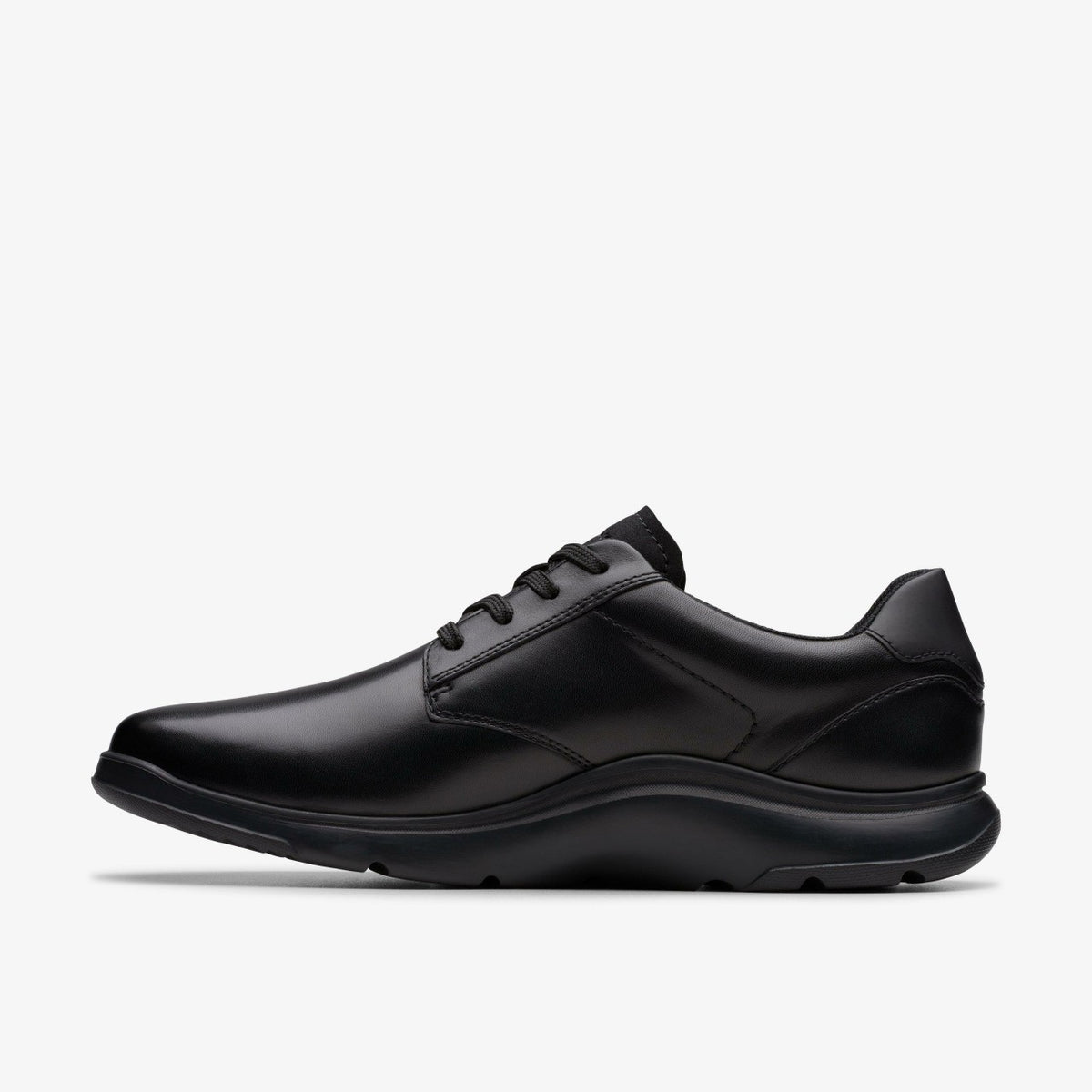 Lifton Lace Black Leather - Clarks Trusted