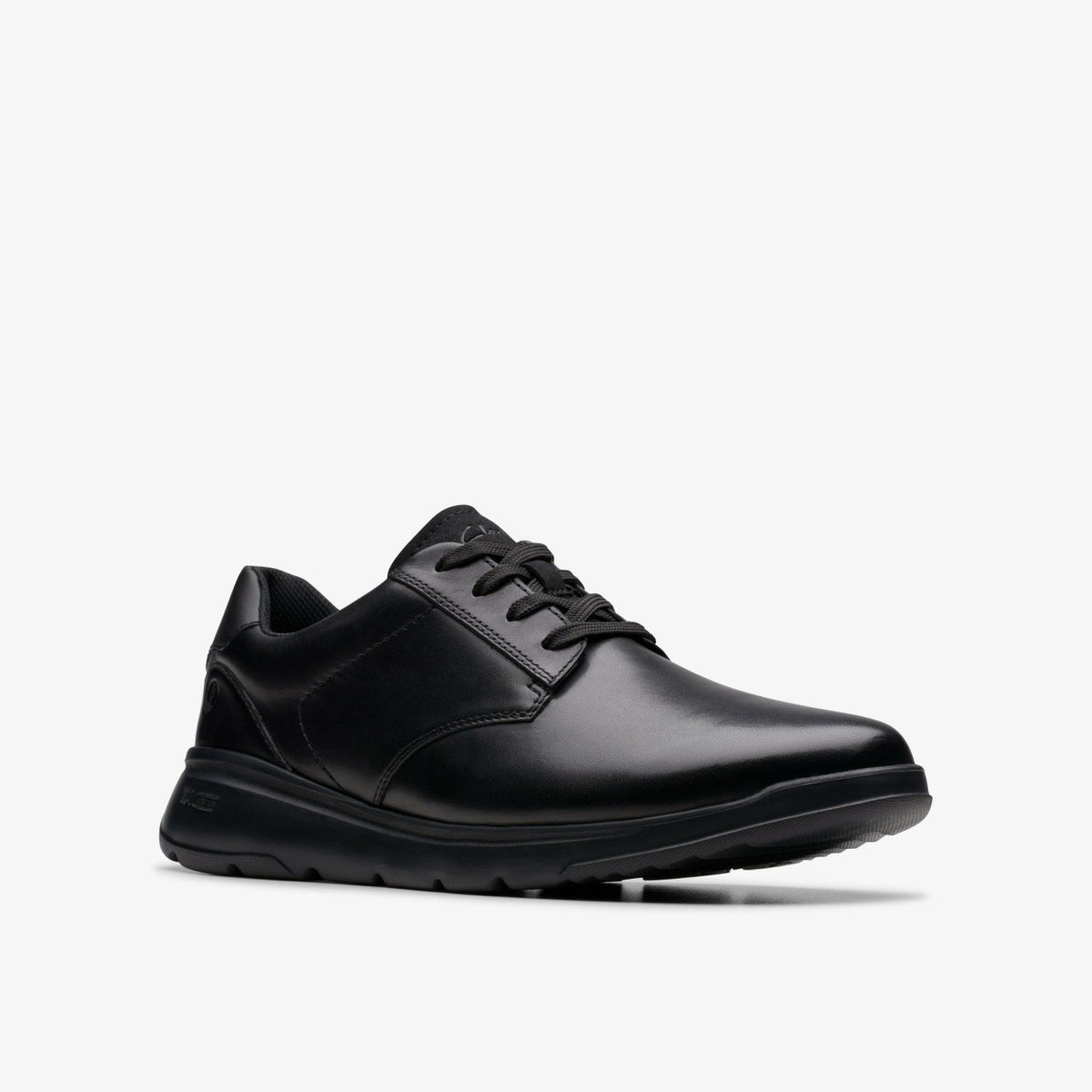 Lifton Lace Black Leather - Clarks Trusted