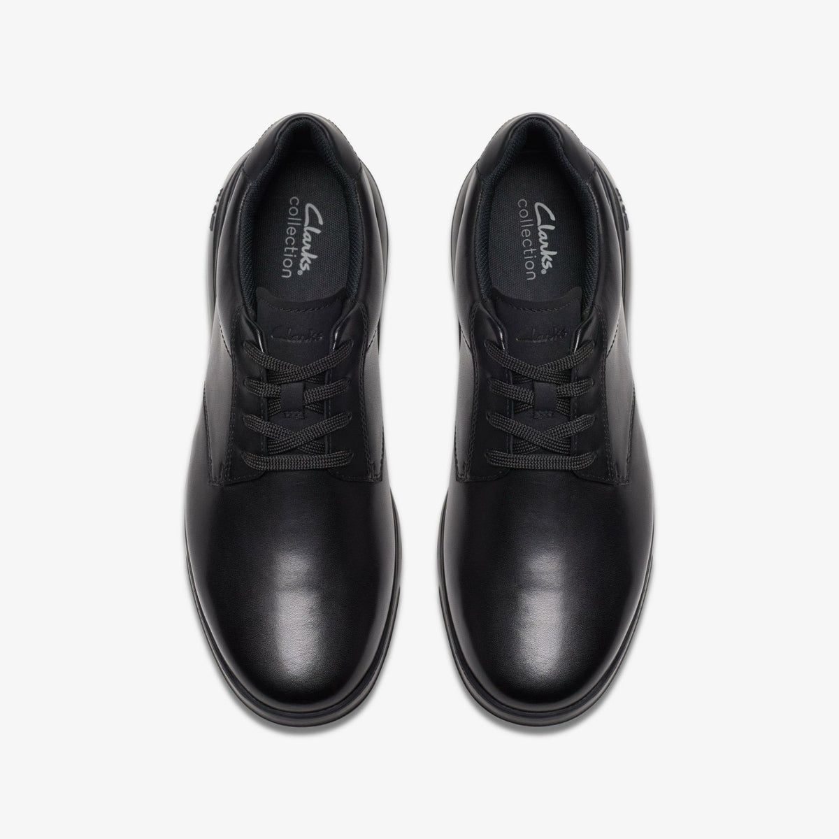 Lifton Lace Black Leather - Clarks Trusted