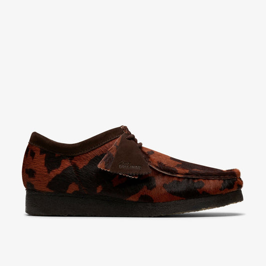 Wallabee Brown Cow Print - Clarks Best Price