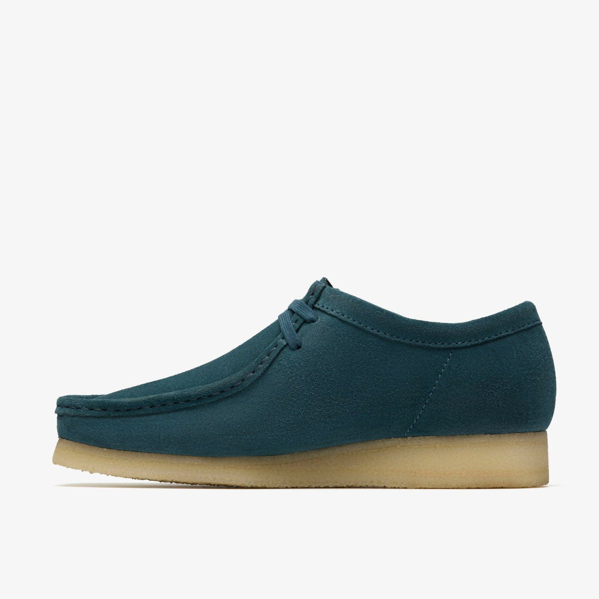 Wallabee Mid Blue Suede - Clarks Latest