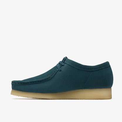Wallabee Mid Blue Suede - Clarks Latest