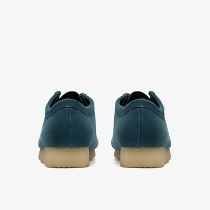 Wallabee Mid Blue Suede - Clarks Latest