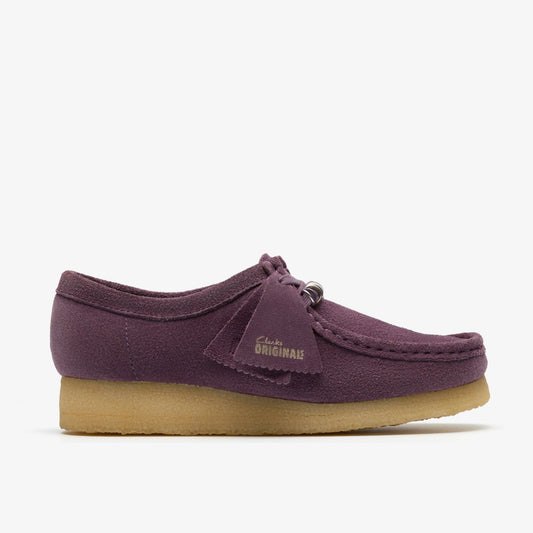 Wallabee Plum Suede - Clarks Featured