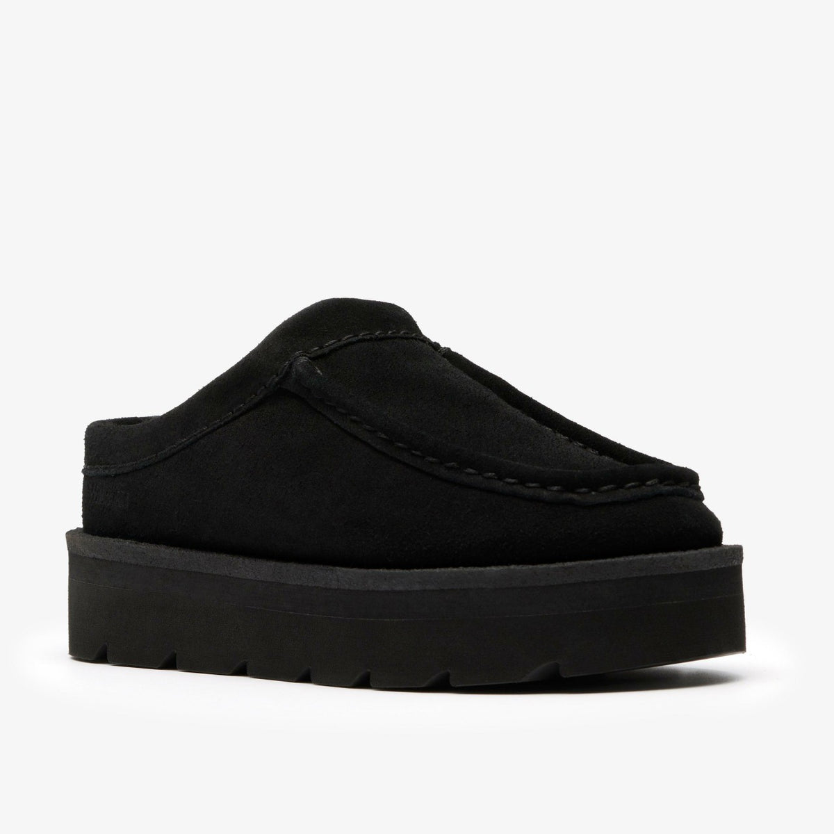 Meare Mule Black Suede Warmlined - Clarks New