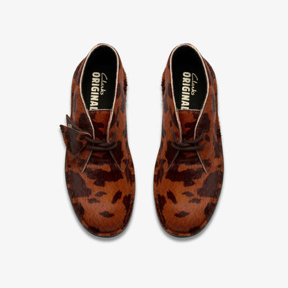 Desert Boot. Brown Cow Print - Clarks Best Price