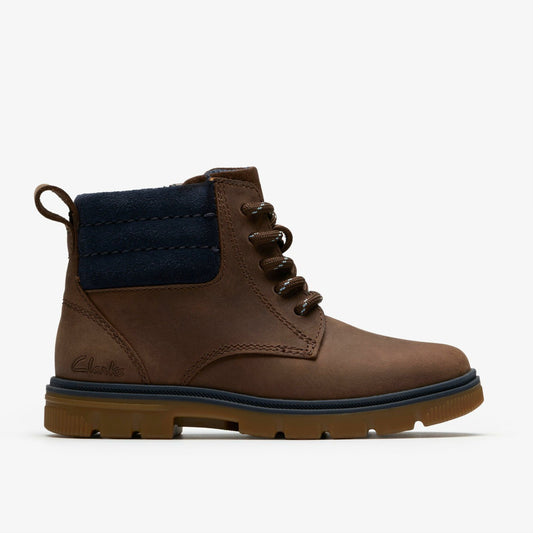 Lorcam Trail Kid Dark Brown - Clarks Trending