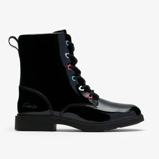 Oaklyn Charm Kid Black Patent - Clarks Discount