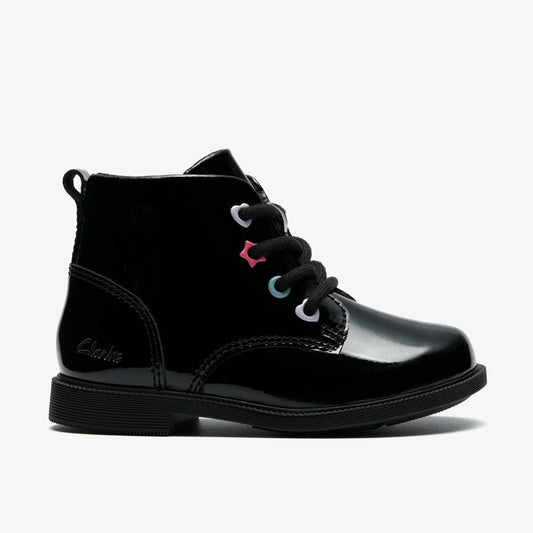 Oaklyn Charm Toddler Black Patent - Clarks Special Offer