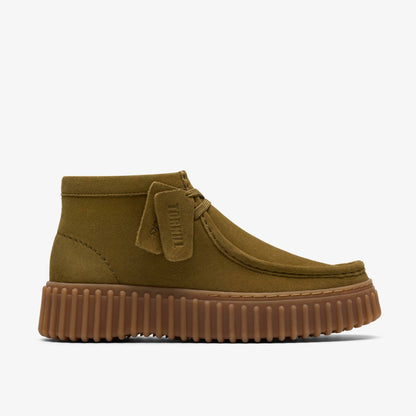 Torhill Moss Olive Suede - Clarks Sale