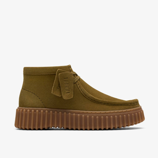 Torhill Moss Olive Suede - Clarks Sale