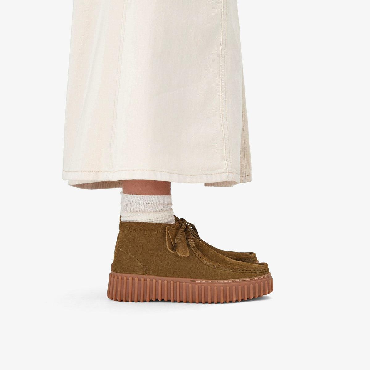 Torhill Moss Olive Suede - Clarks Sale
