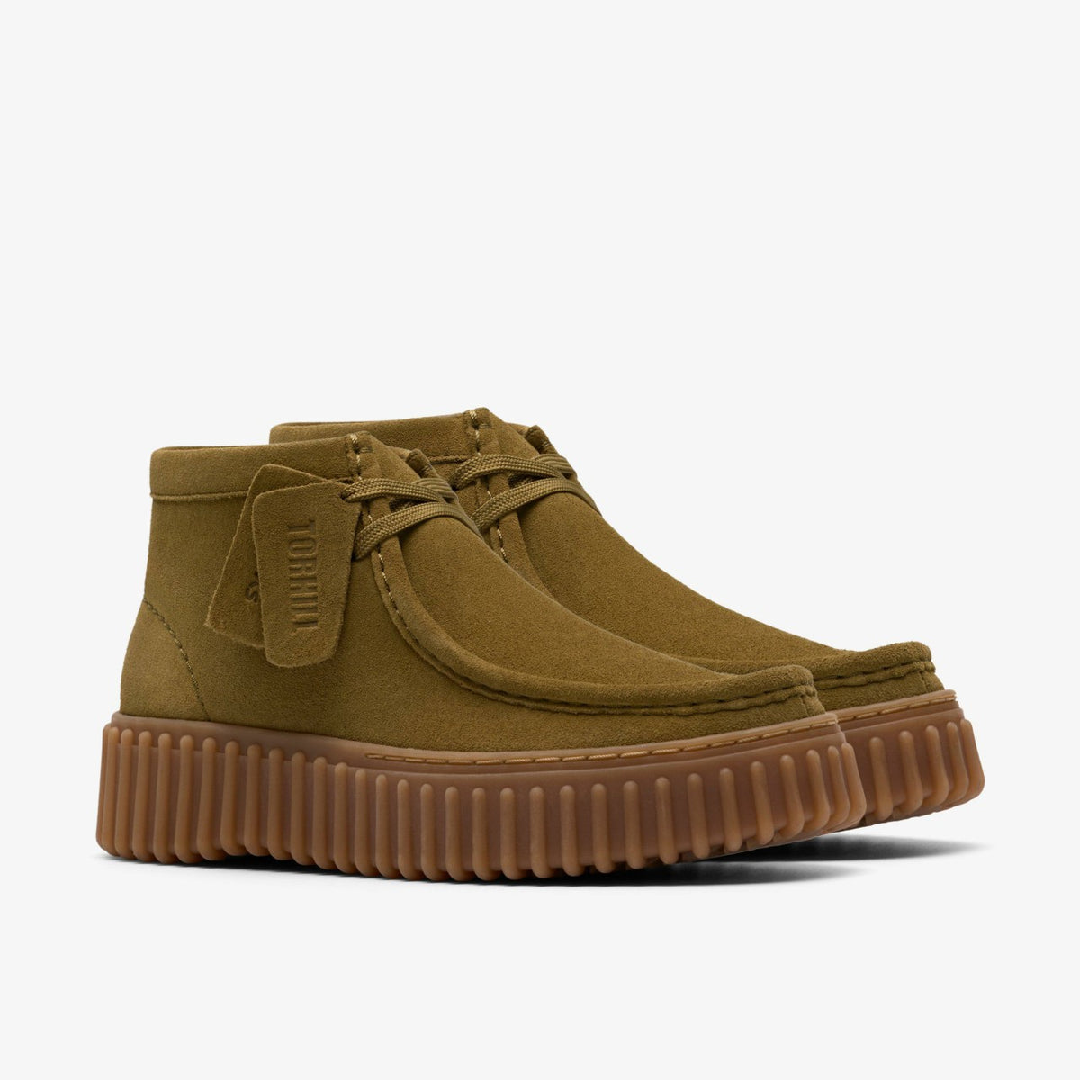 Torhill Moss Olive Suede - Clarks Sale