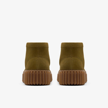 Torhill Moss Olive Suede - Clarks Sale