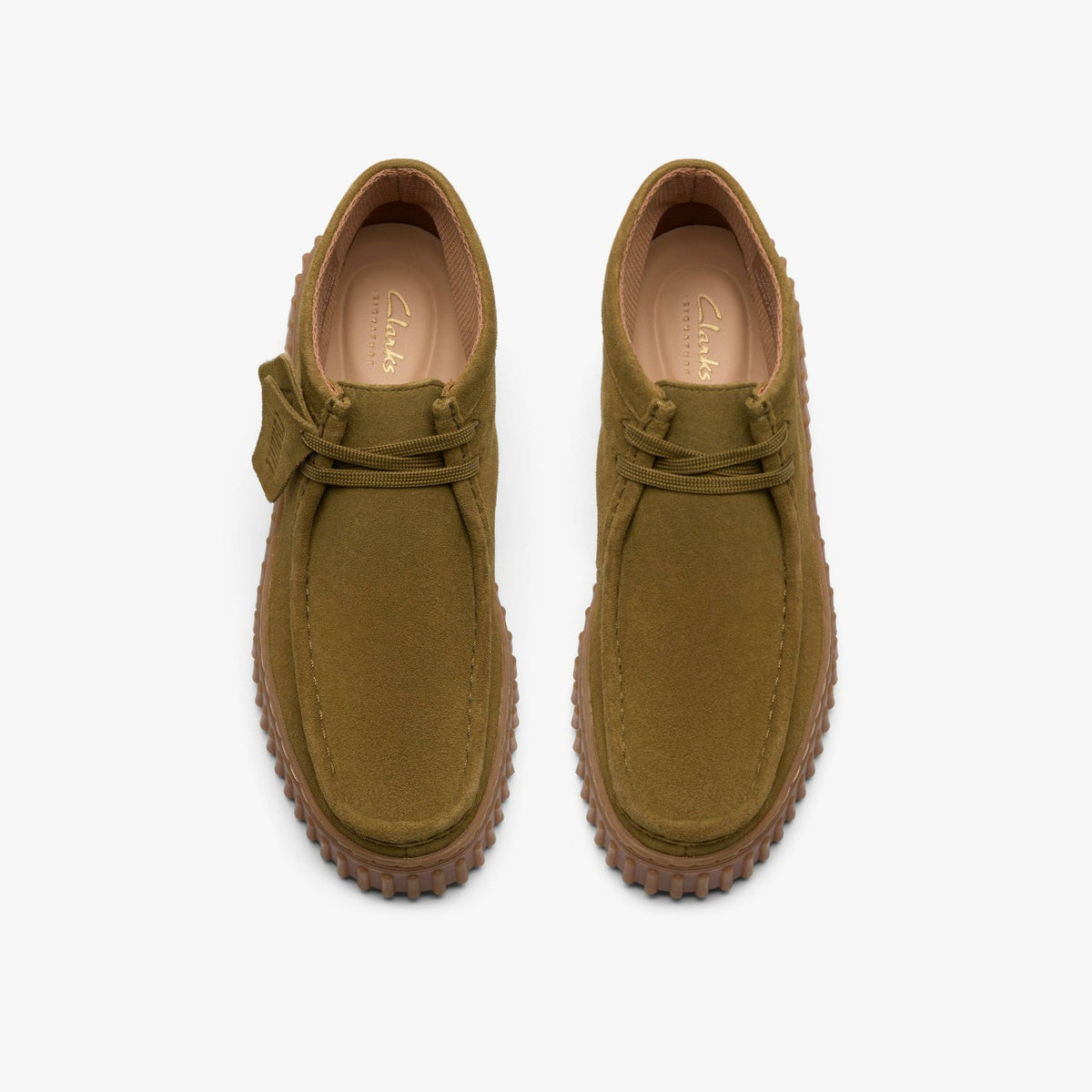 Torhill Moss Olive Suede - Clarks Sale
