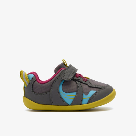 Roamer Hero Toddler Dark Grey Combination - Clarks Discount