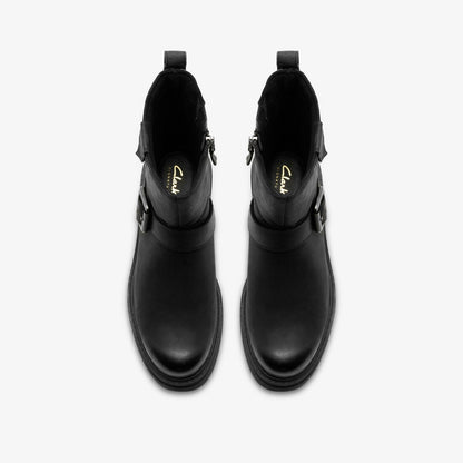 Orinoco 3 Bay Black Leather - Clarks Exclusive
