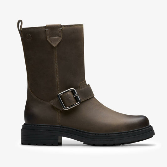 Orinoco 3 Bay Dark Grey Leather - Clarks Best Seller