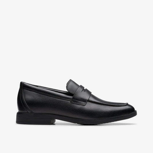 Jonwin Craft Youth Black Leather - Clarks Sale