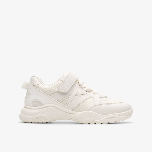 Feather Pace Kid White - Clarks Value