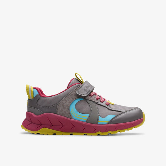 Selva Hero Kid Dark Grey Combination - Clarks Featured