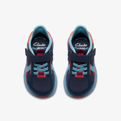 Selva Lane Toddler Navy Combination - Clarks Premium